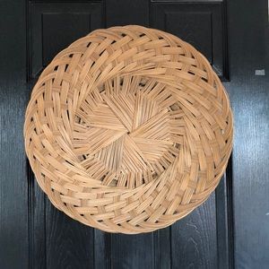 Rattan wall decor